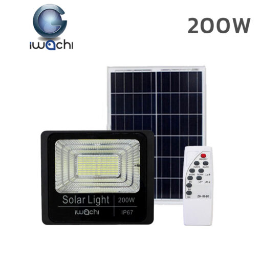 สปอร์ตไลท์โซล่าเซลล์ LED 200W IWACHI Solar Light